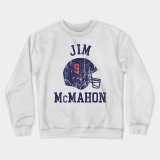 Jim McMahon Chicago Helmet Font Crewneck Sweatshirt